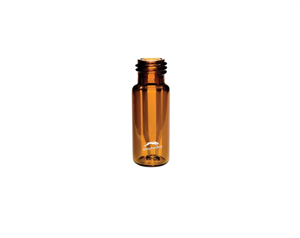 Picture of 300µL Wide Mouth Short Thread Screw Top Fused Insert Vial, Amber Glass, 9mm Thread, Q-Clean